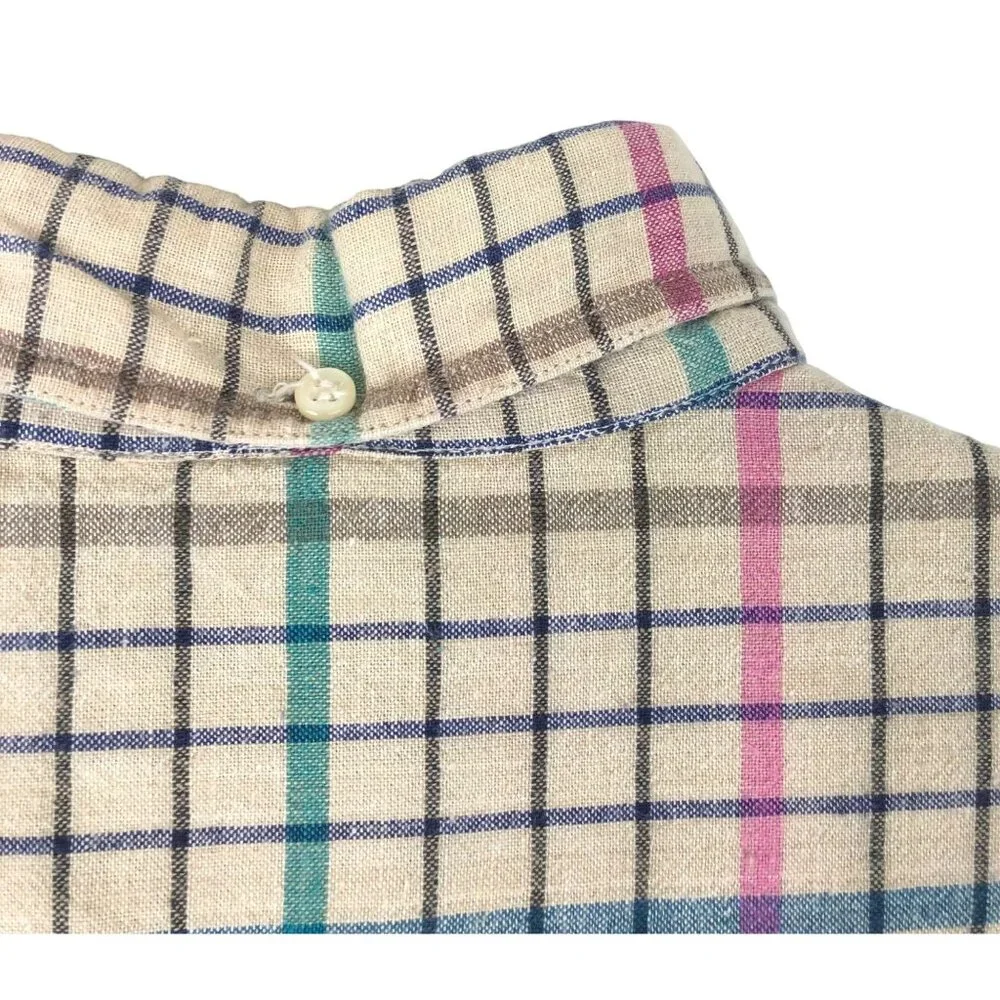 Salty Dog by Gant Plaid Short Sleeve Button Up Shirt Men's Size 1X Big - Picture 6 of 9